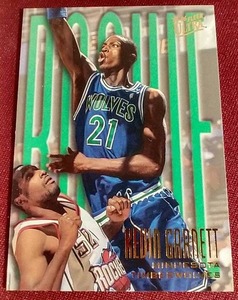 lot 83 image: 1995-96 Fleer Ultra Kevin Garnett Rookie Card