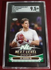 lot 84 image: 2020 Sage Joe Burrow Rookie Card - SGC 9.5