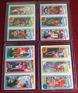 lot 86 image: (4) 1980-81 Topps Basketball Cards - All Have HOFers