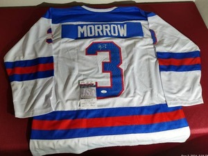lot 90 image: Autographed Ken Morrow USA Miracle on Ice Hockey Jersey - WCOA