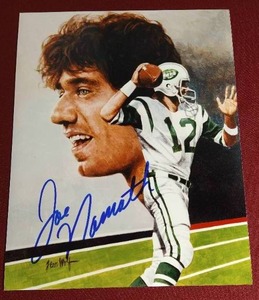 lot 99 image: Autographed Joe Namath Glossy 8x10 Photo