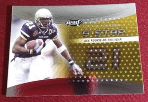 lot 104 image: 2007 Sage Calvin Johnson Rookie Card