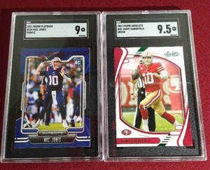 lot 116 image: (2) SGC Slabbed QB Cards - One Rookie