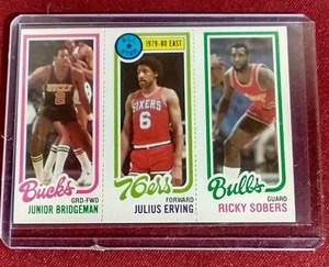 lot 121 image: 1980-81 Topps Julius Erving Card