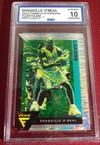 lot 127 image: 2020-21 Flux Silver Pulsar Shaquille ONeal - CCG 10