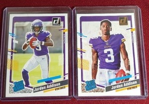 lot 148 image: (2) 2023 Donruss Jordan Addison Rated Rookie Cards