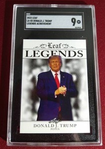 lot 154 image: 2022 Leaf Donald Trump - SGC 9
