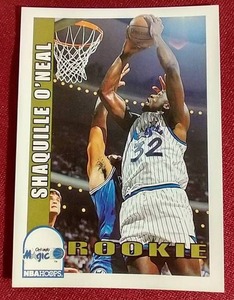 lot 158 image: 1992-93 Hoops Shaquille ONeal Rookie Card