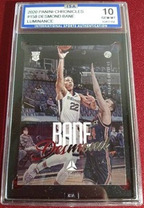 lot 159 image: 2020 Chronicles Desmond Bane Rookie Card - ISA 10