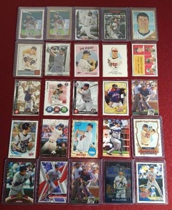 lot 161 image: (25) Joe Mauer Cards