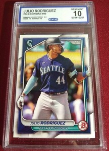 lot 163 image: 2024 Bowman Julio Rodriguez - CCG 10