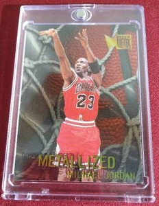 lot 168 image: 1996-97 Fleer Metal Michael Jordan Metalized Card