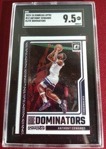 lot 179 image: 2023-24 Optic Anthony Edwards Card - SGC 9.5