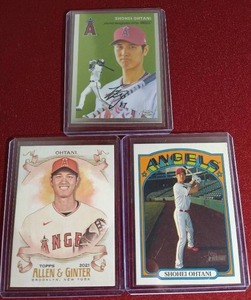 lot 190 image: (3) Shohei Ohtani Cards