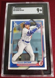 lot 207 image: 2024 Bowman Shohei Ohtani Card - SGC 9