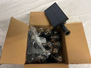 lot 13 image: Ambience Pro Solar Powered LED String Lights - 27ft