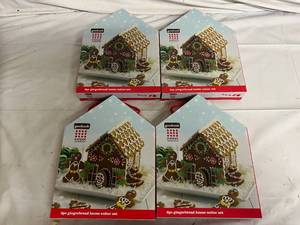 lot 17 image: 4ct of 6pc Gingerbread House Cutter Sets