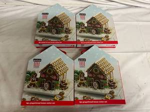 lot 18 image: 4ct of 6pc Gingerbread House Cutter Sets