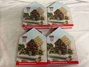 lot 19 image: 4ct of 6pc Gingerbread House Cutter Sets