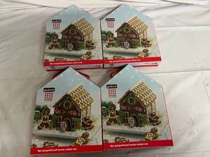 lot 21 image: 4ct of 6pc Gingerbread House Cutter Sets