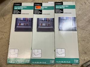 lot 30 image: 3 Decorative Adjustable Shoe Shelf Kits
