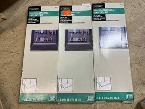 lot 31 image: 3 Decorative Adjustable Shoe Shelf Kits