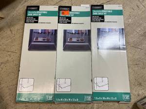 lot 32 image: 3 Decorative Adjustable Shoe Shelf Kits