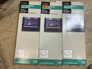 lot 34 image: 3 Decorative Adjustable Shoe Shelf Kits