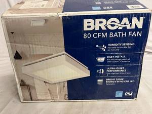 lot 78 image: Broan 80 CFM Bath Fan