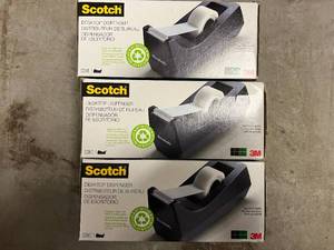 lot 58 image: 3 Scotch Tape Dispensers