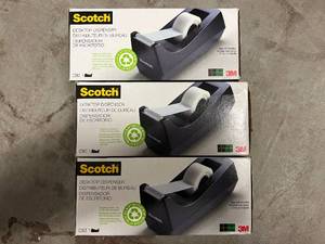 lot 60 image: 3 Scotch Tape Dispensers