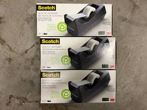 lot 61 image: 3 Scotch Tape Dispensers
