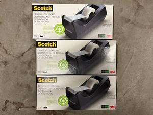 lot 63 image: 3 Scotch Tape Dispensers