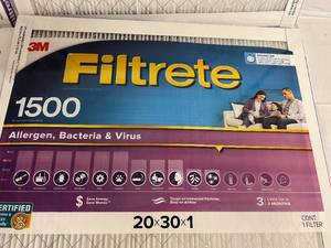 lot 75 image: 4 3M Filtrete 1500 High Performance Air Filters
