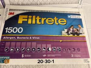 lot 71 image: 4 3M Filtrete 1500 High Performance Air Filters
