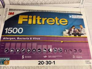 lot 74 image: 4 3M Filtrete 1500 High Performance Air Filters