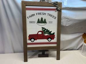 lot 27 image: MM. Large Standing Christmas Dcor.(Needs repair on stand)