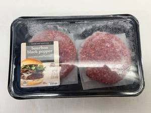 lot 56 image: C. 1.33lbs Bourbon Black Pepper Hamburger Patties