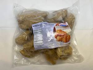 lot 242 image: G. 8 Piece Cut Fried Chicken Uncooked