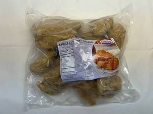 lot 244 image: G. 8 Piece Cut Fried Chicken Uncooked