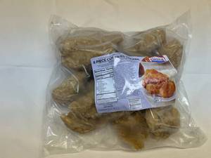 lot 247 image: G. 8 Piece Cut Fried Chicken Uncooked