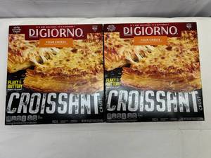 lot 249 image: D. 2x Digiorno Four Cheese Croissant Crust Pizza