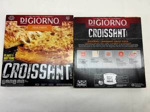 lot 250 image: D. 2x Digiorno Four Cheese Croissant Crust Pizza
