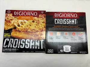 lot 252 image: D. 2x Digiorno Four Cheese Croissant Crust Pizza