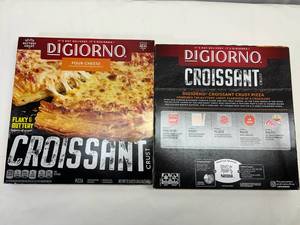 lot 253 image: D. 2x Digiorno Four Cheese Croissant Crust Pizza