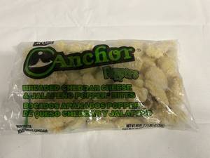 lot 119 image: K. 2.5lbs Anchor Poppers-Breaded Cheese n Jalapeno