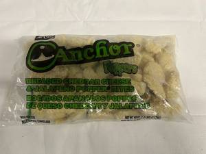 lot 124 image: K. 2.5lbs Anchor Poppers-Breaded Cheese n Jalapeno