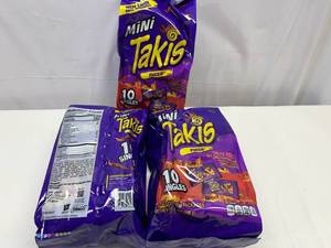 lot 126 image: JJ. 3x 10 1.23oz Takis Single Bags Bite Size