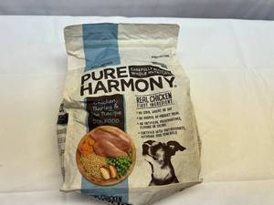 lot 161 image: L. 2x 3.5lb Pure Harmony Dog Food-Chicken, Barley & Pea