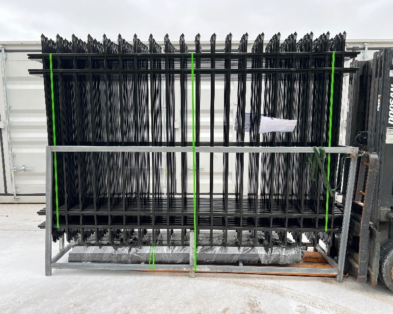 lot 9335 image: FEN Galvanized Steel Fence Panels (Qty 20)